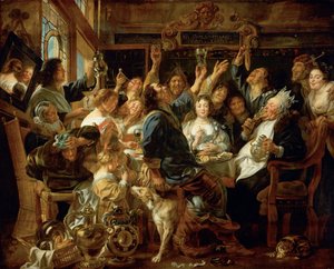 Święto Króla Fasoli autorstwa Jacob Jordaens
