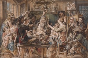 The King Drinks autorstwa Jacob Jordaens