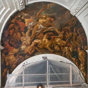 Samson pokonuje Filistynów autorstwa Jacob Jordaens the elder