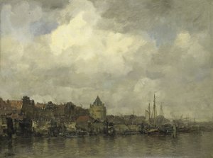 Schreierstoren na zewnątrz w Amsterdamie autorstwa Jacob Maris