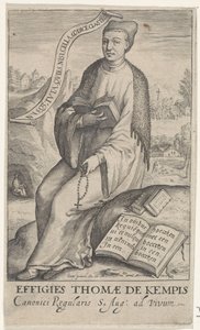 Portret van Thomasa w Kempis autorstwa Jacob Matham (attributed to)