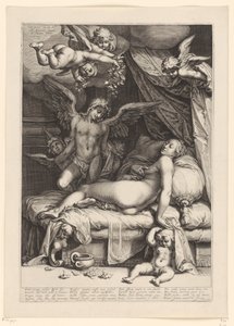 Amor i Psyche autorstwa Jacob Matham