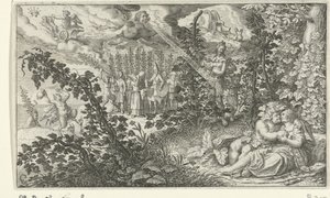 Bachus i Ariadne jako kochankowie autorstwa Jacob Matham
