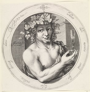 Bachus ze szkłem Wenus, Bachus i Ceres (tytuł serii) autorstwa Jacob Matham