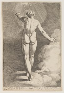 Diana w chmurach autorstwa Jacob Matham