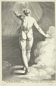 Diana jako Luna autorstwa Jacob Matham