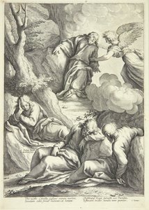Mam Jezusa i Getsemane autorstwa Jacob Matham