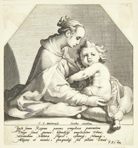 Matka Boża z dzieckiem autorstwa Jacob Matham