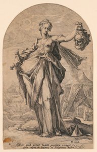 Judith, z serii „Bohaterowie Starego Testamentu” autorstwa Jacob Matham