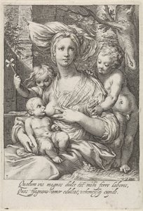 Miłość (Caritas) autorstwa Jacob Matham
