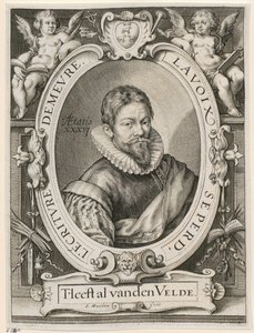 Portret Jana van de Velde Starszego autorstwa Jacob Matham