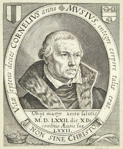 Portret Cornelisa Musiusa autorstwa Jacob Matham