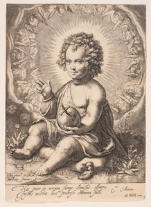 Salvator Mundi autorstwa Jacob Matham