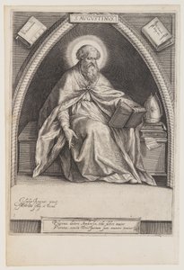 Augustyn, z Ojców Kościoła autorstwa Jacob Matham