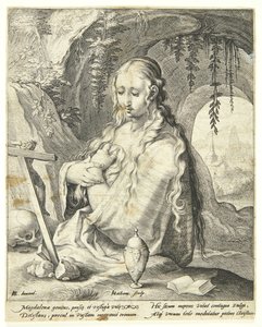 Św. Maria Magdalena skruszona autorstwa Jacob Matham