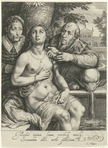 Zuzanna i Starsi autorstwa Jacob Matham