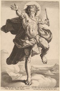 Apollo jako Sol autorstwa Jacob Matham, after Cornelis Cornelisz van Haarlem
