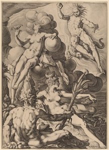 Cztery Żywioły autorstwa Jacob Matham after Hendrik Goltzius
