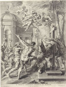 Marteldood van de apostela Tomasza Św. Tomasz Apostoł Indian i Męczennik (tytuł na obiekcie) autorstwa Jacob Neefs