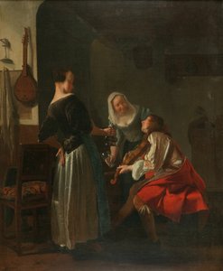Wesoła kompania, ok. 1665 (olej na płótnie)