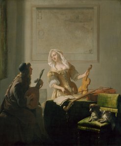 Lekcja muzyki autorstwa Jacob Ochtervelt