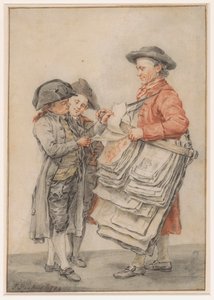 De prentverkoper autorstwa Jacob Perkois (signed by artist)