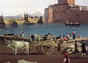 Widok portu Trani, autorstwa Philippe Hackerta (1737-1807) autorstwa Jacob Philippe Hackert
