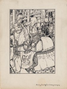 Projekt ilustracji do Króla Leara Szekspira: Król Lear i Cordelia Pojmani autorstwa Jacob Pieter van den Bosch
