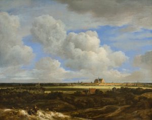 Panoramiczny widok na Haarlem, ok. 1669 (olej na płótnie) autorstwa Jacob Salomonsz. Ruysdael