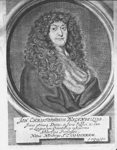 Portret Johanna Christopha Wagenseila 1633-1705, koniec XVII w. autorstwa Jacob Sandrart von