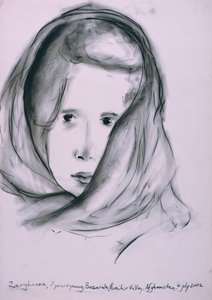 Zarghoona, Panshir Valley, Afganistan, 4 lipca 2002 (węgiel na papierze)