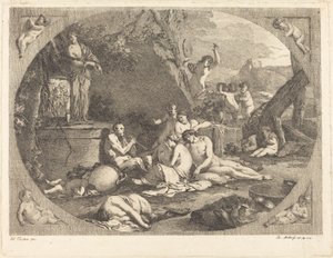 bachchanal autorstwa Jacob Wilhelm Mechau after Giulio Carpioni