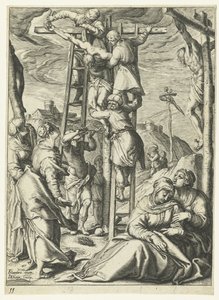 Zdjęcie z krzyża Cierpienie Chrystusa (tytuł serii) autorstwa Jacob de Gheyn (II)