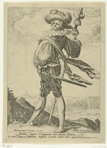 Pułkownik Oficerowie i żołnierze (tytuł serii) autorstwa Jacob de Gheyn (II)