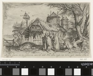 Krajobraz z Romami na farmie Krajobrazy (tytuł serii) autorstwa Jacob de Gheyn (II)