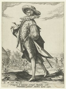 skarbnik Oficerowie i żołnierze (tytuł serii) autorstwa Jacob de Gheyn (II)