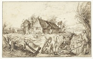 Farma Życie na farmie lub na wsi Życie na wsi (?) autorstwa Jacob de Gheyn (II)