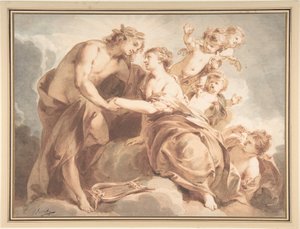 Apollo i Tetis autorstwa Jacob de Wit