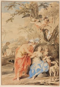 Jowisz i Mnemosyne autorstwa Jacob de Wit