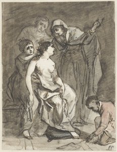 Szkic pokutującej Magdaleny (?) autorstwa Jacob de Wit