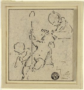 Trzy Putti autorstwa Jacob de Wit