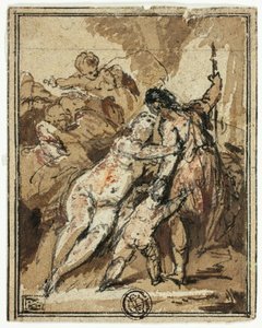 Wenus próbuje zatrzymać Adonisa autorstwa Jacob de Wit