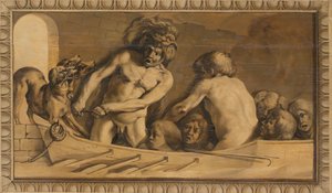 Herkules zabiera Cerbera z Zaświatów (Charon, Przewoźnik Styksu)