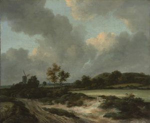 Pola zbożowe, połowa lub koniec lat 60. XVI wieku. autorstwa Jacob van Ruisdael