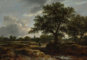 Krajobraz z wioską w oddali, 1646.