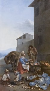 sprzedawca owoców autorstwa Jacob van Staverden