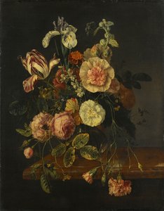 Martwa natura z kwiatami autorstwa Jacob van Walscapelle (attributed to)