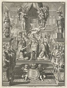 Koronacja Wilhelma III i Marii Stuart, 1689 autorstwa Jacobus Baptist