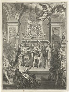 Maria Stuart przekazuje Wilhelmowi III sztab dowodzenia autorstwa Jacobus Baptist