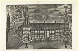 Iluminacja i fajerwerki w Gandawie, 1717